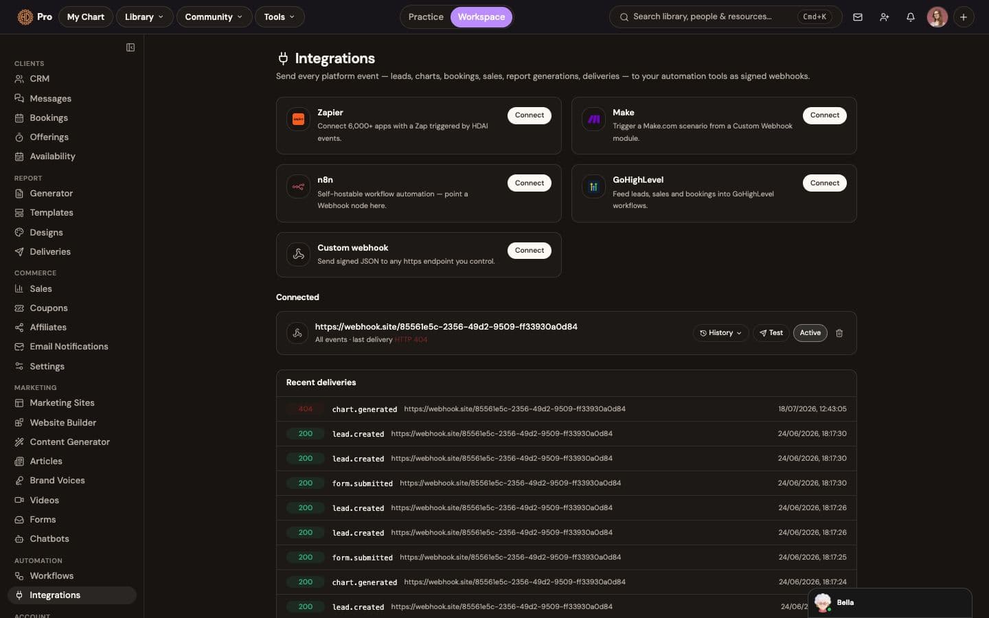 Integrations: Zapier, n8n and GoHighLevel