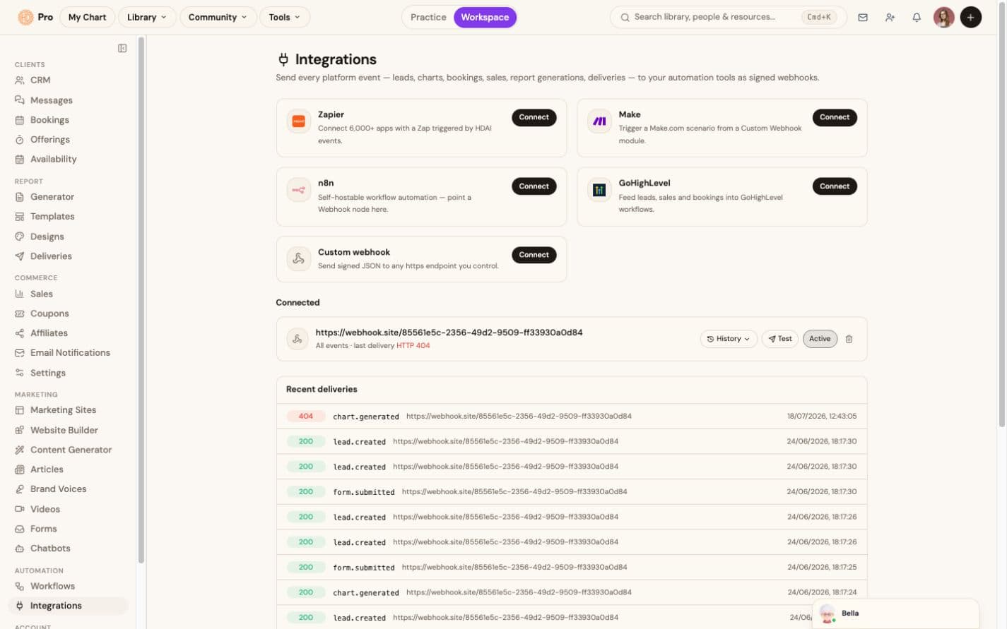 Integrations: Zapier, n8n and GoHighLevel