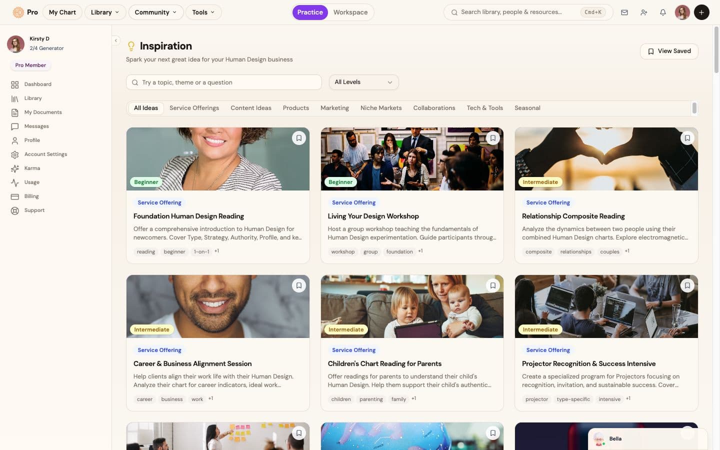 Inspiration: daily Human Design content ideas for your practice