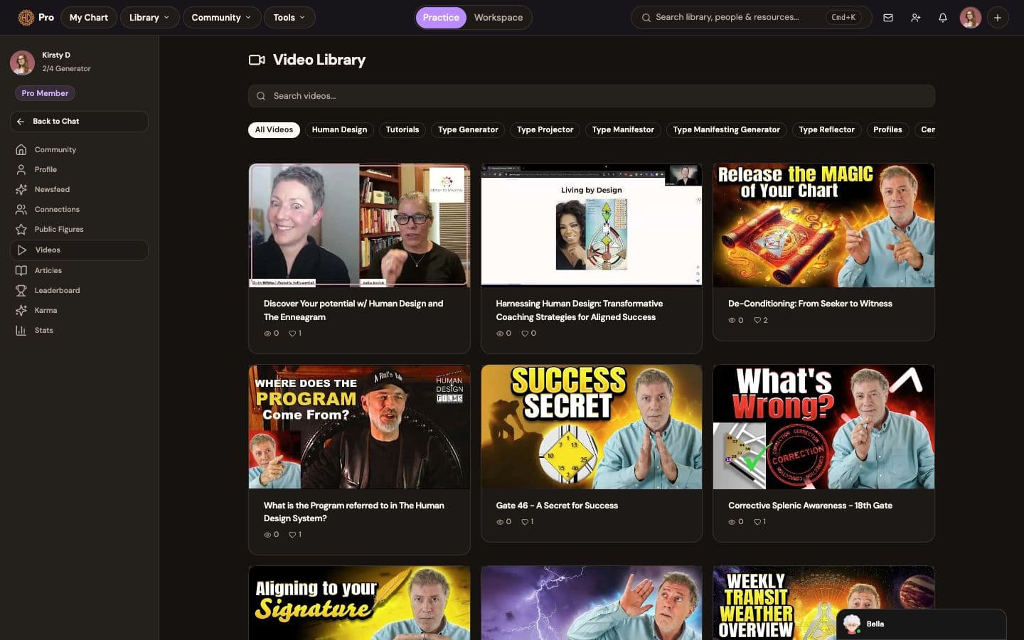 The video library