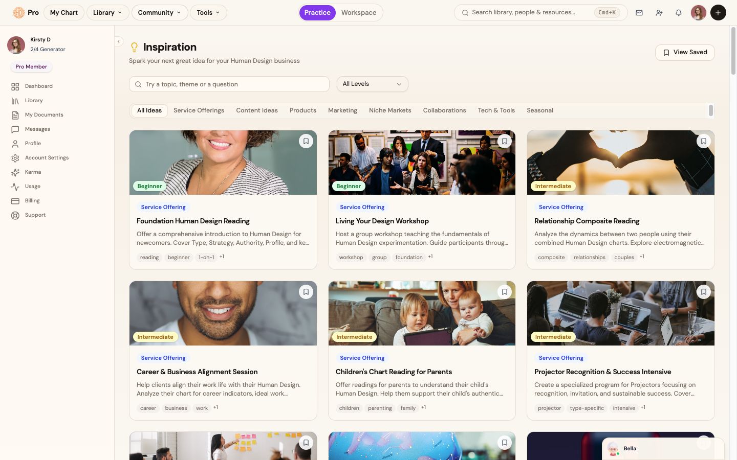 Inspiration: daily Human Design content ideas for your practice